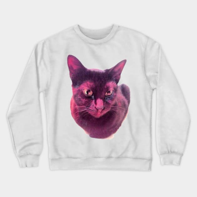 OLIVE OIL THE CAT OG LOGO Crewneck Sweatshirt by Morketiden Productions